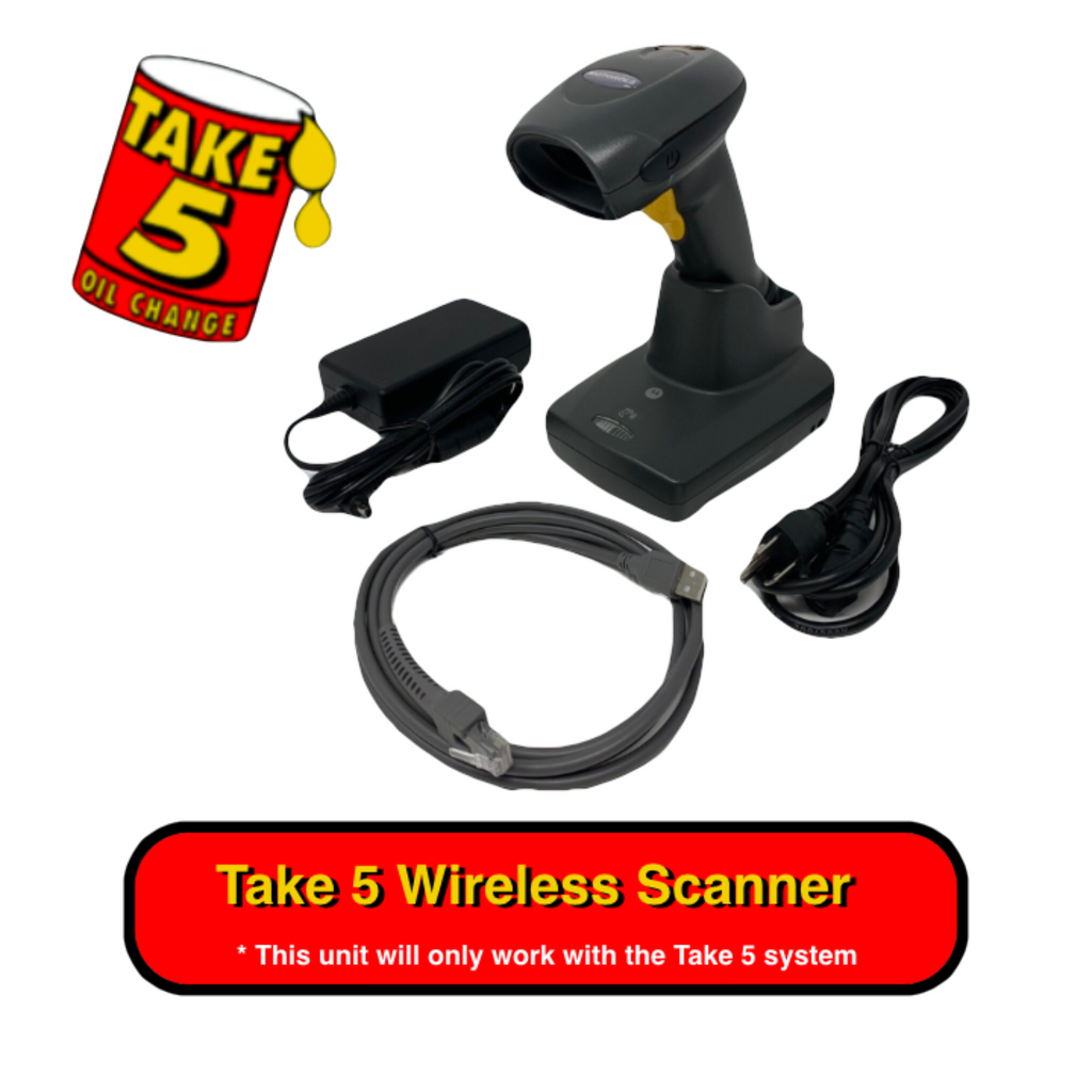 Take 5 Oil Change Custom Wireless Scanner Kit, Barcode Scanners, Wireless  & Mobile Computers