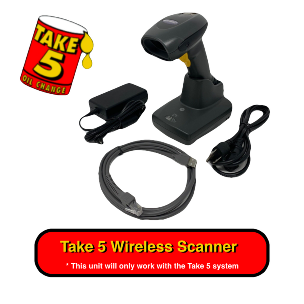 Take 5 Oil Change Custom Wireless Scanner Kit | Barcode Scanners ...